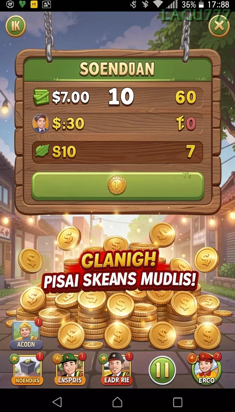 Cuplikan layar ASG55 — menu navigasi