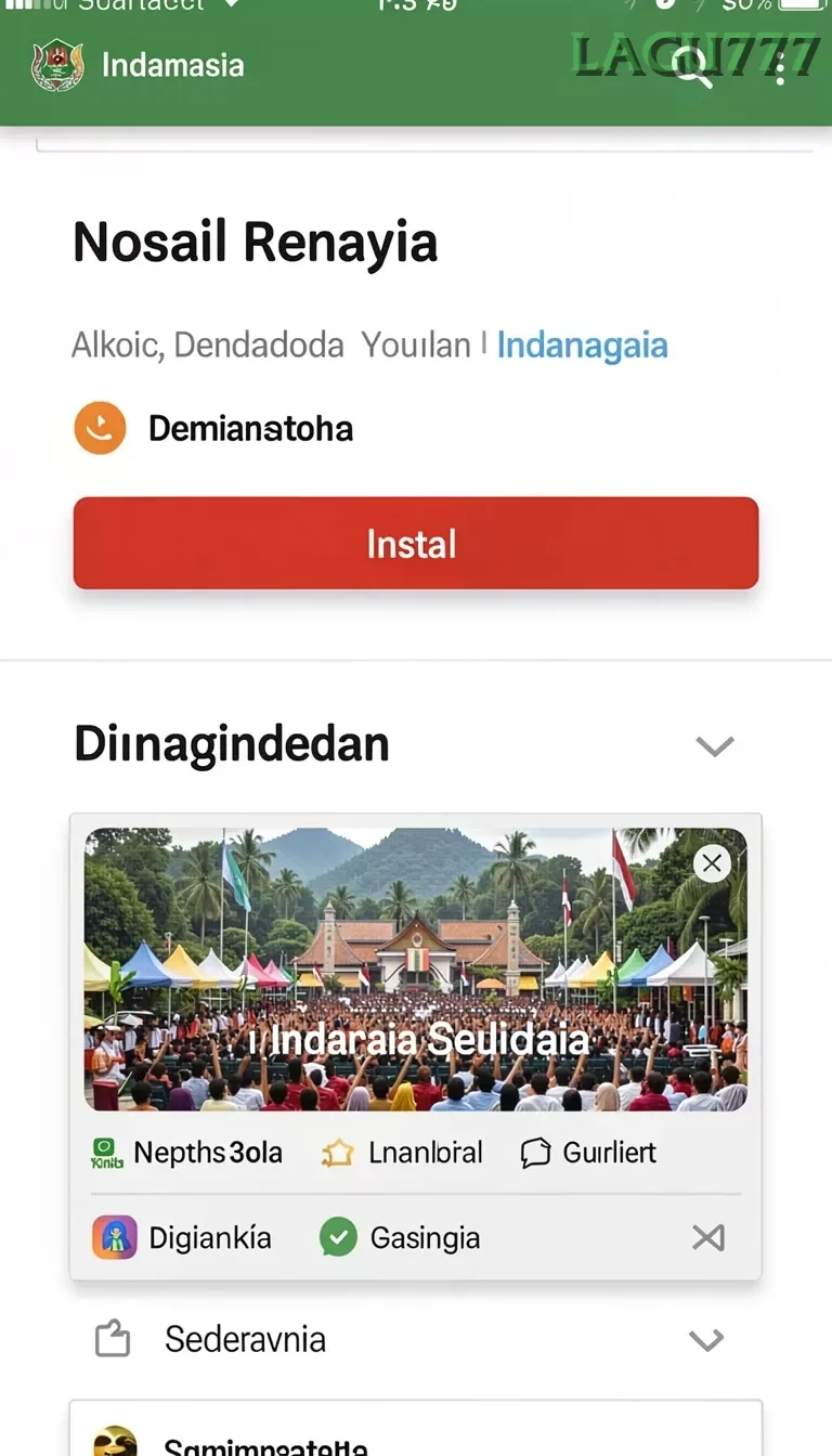 Cuplikan layar JAMIN777 — halaman utama