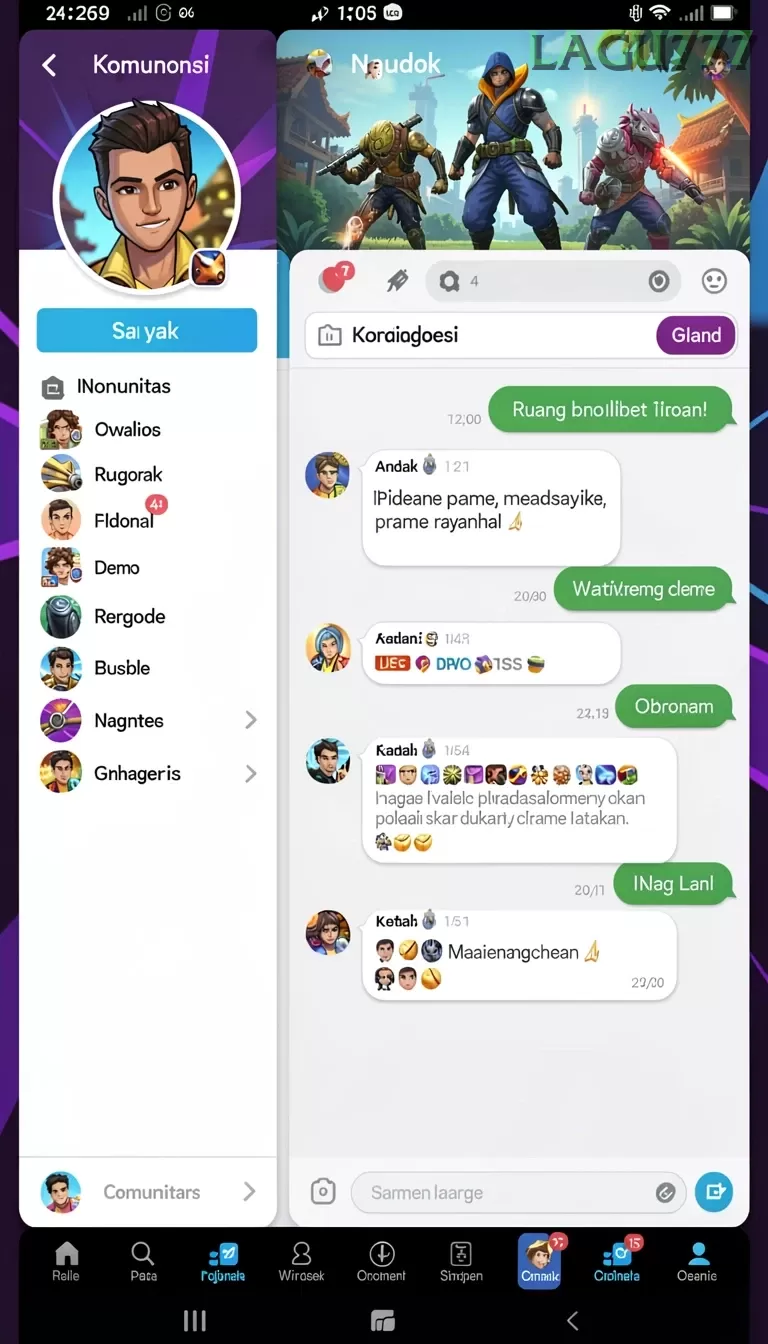 Cuplikan layar JAMIN777 — aktivitas